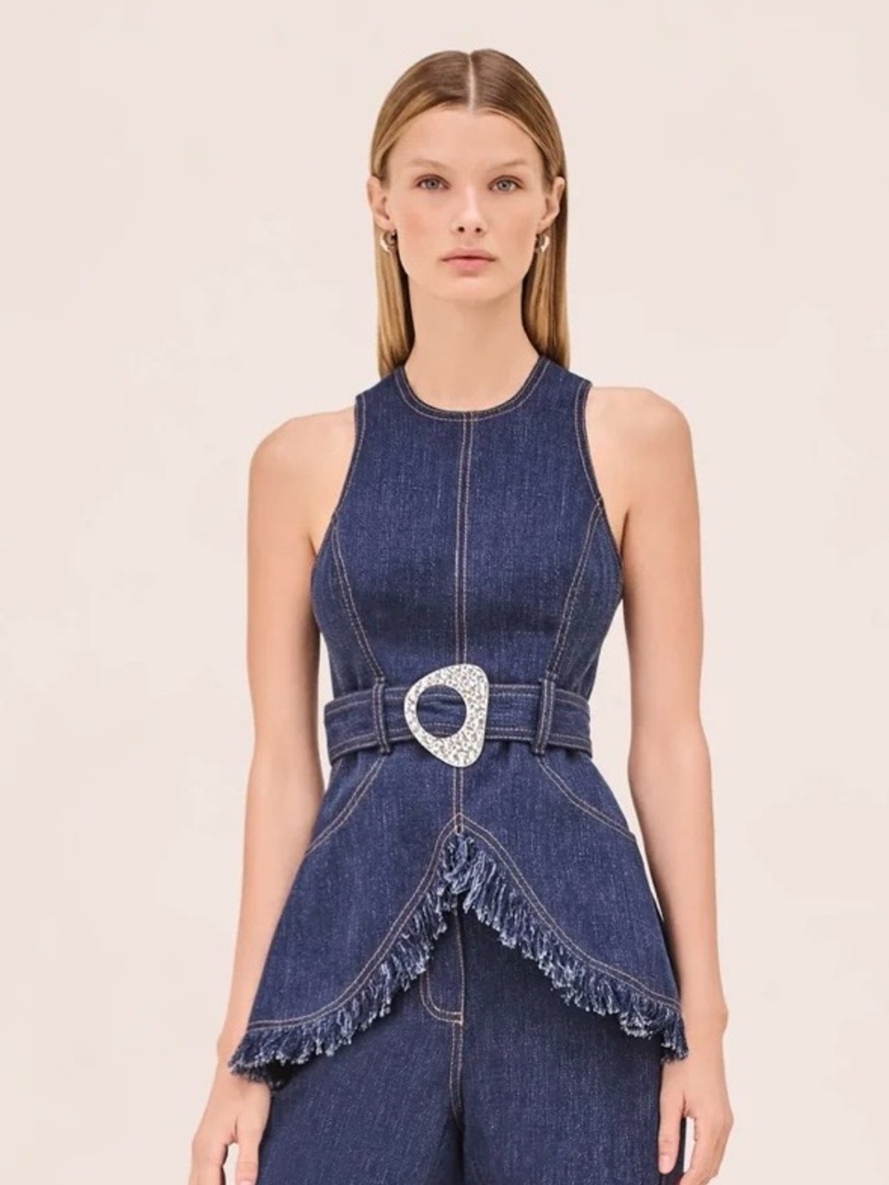 Alexis Reed Top-  Denim  - size Medium-NWT
